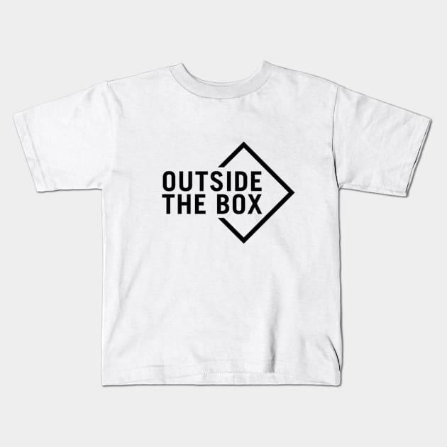 OUTSIDE THE BOX Kids T-Shirt by momo1978